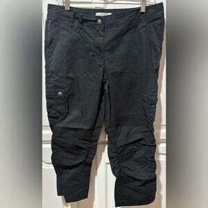 White House Black Market Black cargo Capris